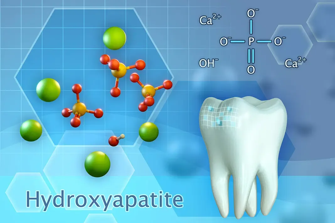 Hydroxylapatit repariert Zahnschmelz und schützt vor Karies
